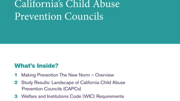 Helping to Make Prevention the New Norm: Best Practice Guidelines for California’s Child Abuse Prevention Councils (CAPCs)