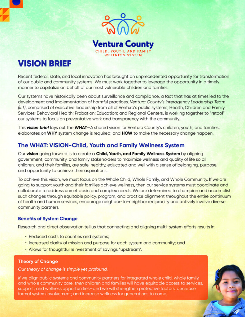 Ventura County: Child, Youth, and Family Wellness System