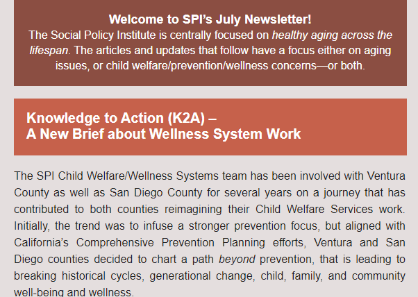 SPI Newsletter July 2023
