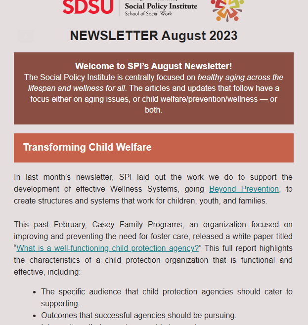 SPI August 2023 Newsletter